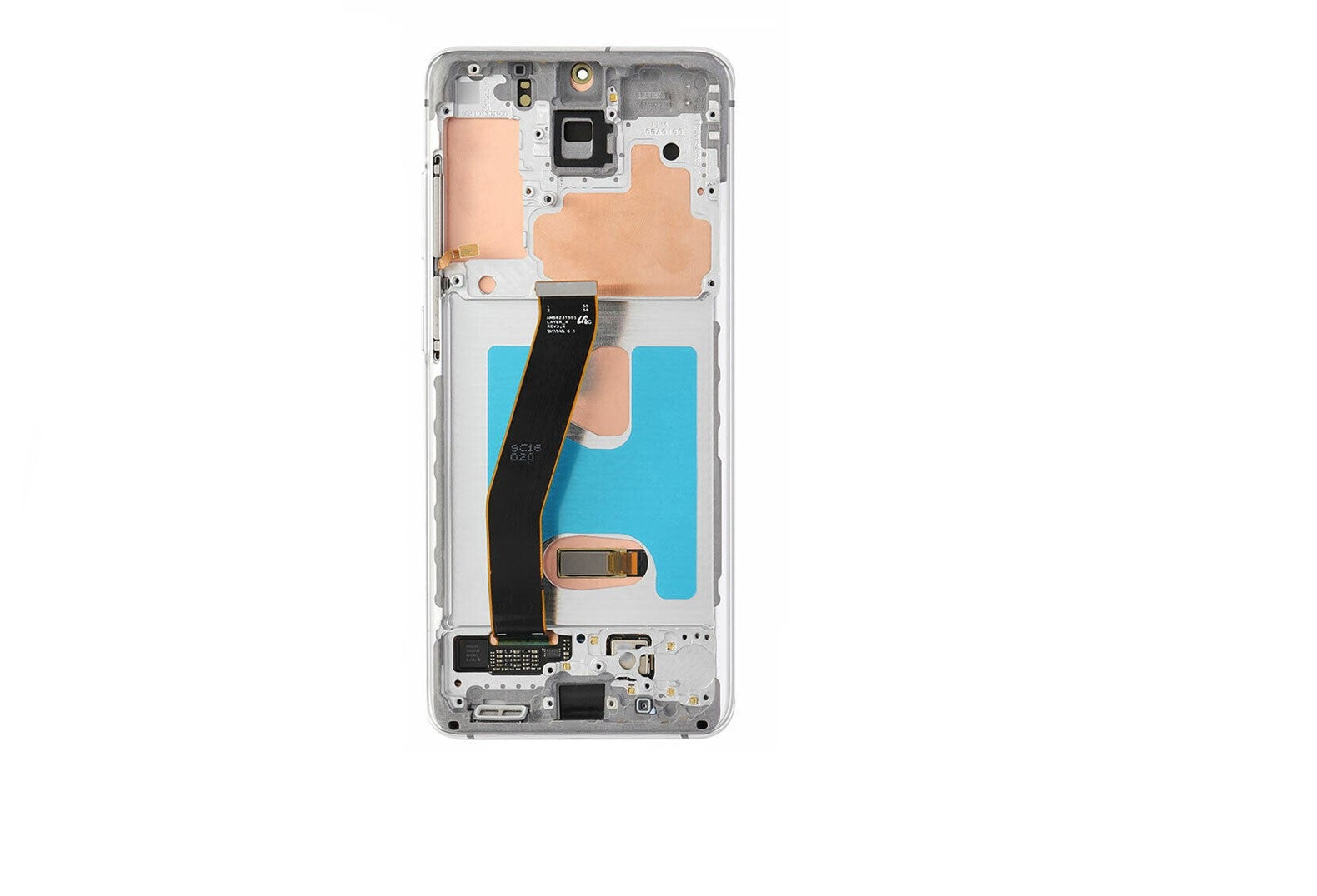 Samsung Galaxy S20 G980F OLED Screen Replacement Digitizer with Frame-Cloud White Samsung Galaxy S20 G980F OLED Screen Replacement Digitizer with Frame-Cloud White